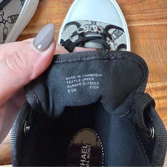 Michael Kors Monogram Envy Hightop Sneakers, Women’s 8.5 - Picture 6 of 7